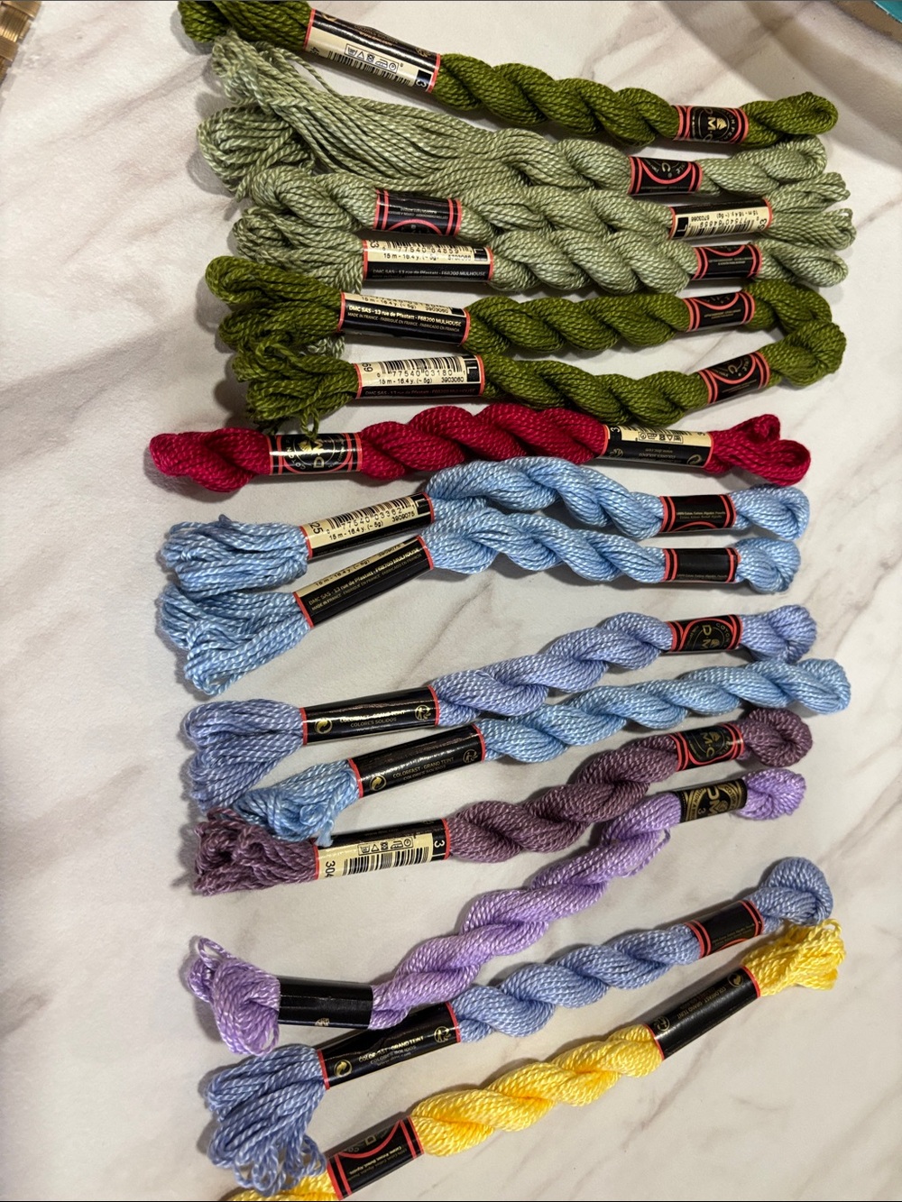 Assorted Embroidery Floss Skeins - Mixed Colors